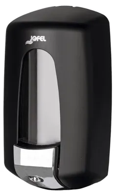Wand-Seifenspender, nachfüllbar, 0,9 l, ABS, matt schwarz
