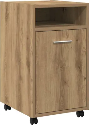 Immagine prodotto di vidaXL Armadio con rotelle rovere Artisan 33x38x60 cm materiale a base di legno