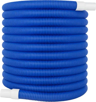 Obrázok produktu pre Hadica na bazén Relaxdays, 32 mm špirálová hadica, dĺžka 25 metrov, hadica na vodu pre bazén a záhradu, plastová, modrá/biela