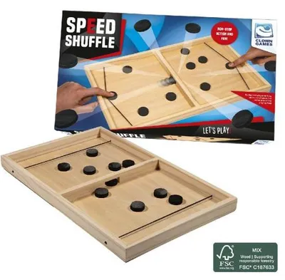 Produktbild von Clown Games Speed Shuffle - Sling Puck -Hout