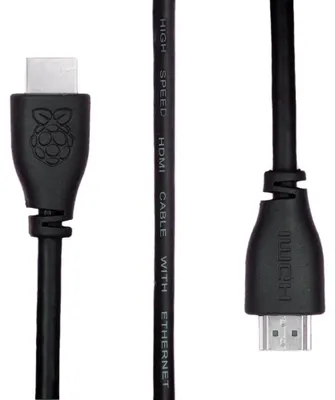 Immagine prodotto di Cavo HDMI per Raspberry Pi da 1 m, nero, con tripla schermatura
