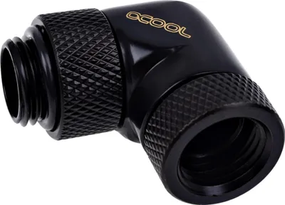 Produktbild von Eiszapfen Winkeladapter (schwarz, 360° drehbar, 90° gewinkelt)
