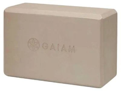 Imagen del producto de Gaiam - Bloque de yoga "Essentials", con logo grabado, PP17458 (talla única) (Beige)