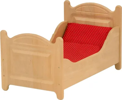 Produktbild von Drewart Puppenbett aus Holz, Holzspielzeug Puppenmöbel 933-3000