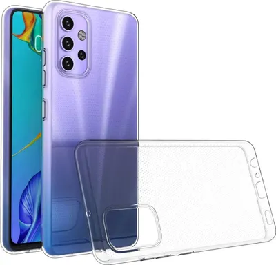 Produktbild von König Design Hülle kompatibel mit Samsung Galaxy A32 5G Kunststoff Soft Handyhülle - Handy Case Transparent