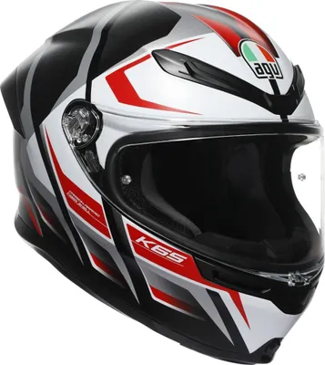 Produktbild von AGV K6 S Karve Helm, schwarz matt/rot/weiß, 2XL (63/64)