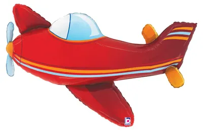Produktbild von Aufblasbarer Ballon rotes Flugzeug 94 cm