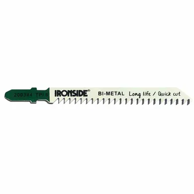 Produktbild von Ironside 200-344 HCS-Stichsägeblatt für Holz T111C, grau/grün (5er Pack)