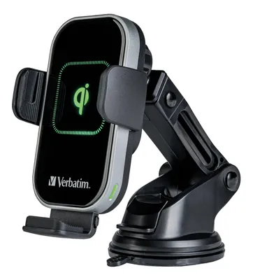 Produktbild von Verbatim Fast Qi Fast Wireless Car Charger USB-C 15W     FWC-02