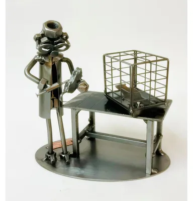 Produktbild von Handgefertigte Schraubenmännchen Metallfigur für Deko & Geschenk
