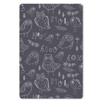 Produktbild von MuchoWow® Mauspad Mousepad Muster - Vogel - Eule 18x27 cm - Mousepads - Maus Mat - Pad - Mausunterlage