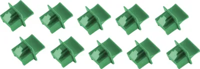 Produktbild von shiverpeaks Staubschutz für RJ45 Kupplungen grün 10 Stück