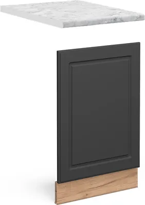 Produktbild von Frontblende Vicco Fame-Line Anthrazit-Gold 45 cm , AP Marmor, Model 46111