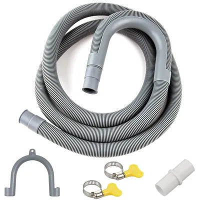 Produktbild von Verlängerungsschlauch für Abwasser, mit Klemmen und Adapter, 4 Meter