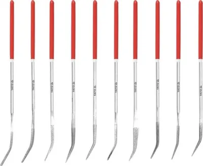 Obrázek produktu pro Sada pilníků jehlových diamantových 3 x 140 mm 10 ks 30 mm