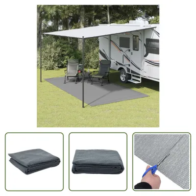 Image de Tapis de camping The Living Store, anthracite, 5 x 2,5 m