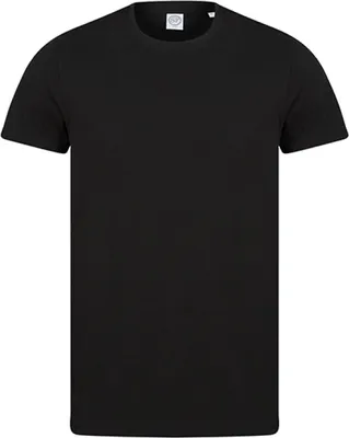 Produktbild von SF Men SF140 | Uni Organic T Rundhalsausschnitt Baumwolle - Farbe: Black - Größe: S