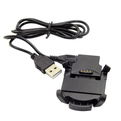 Produktbild von SYSTEM-S USB 2.0 Kabel 80 cm Ladekabel für Garmin Fenix 3 Smartwatch in Schwarz