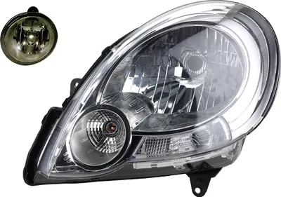 Produktbild von Scheinwerfer passend für Renault Kangoo FW0 KW0 08-13 H4 Li. + Nebelsch. 7701068181 558130 7701045718 2615500Q03 4408447 91160027 77010 Johns
