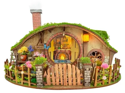Obrázek produktu pro Magic Ring House – Joincon DIY Book Nook miniaturní domeček 3D puzzle s LED osvětlením