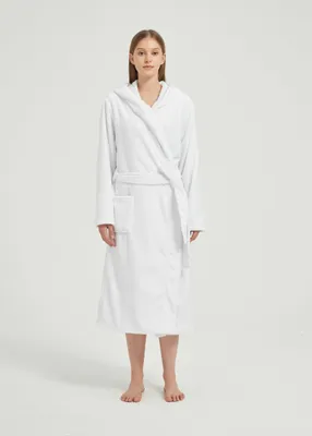 Produktbild von Damen Uni Bademantel Paulo Xxl Weiss