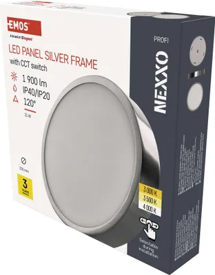 LED svítidlo NEXXO broušený nikl, 22,5 cm, 21 W, teplá/neutrální bílá