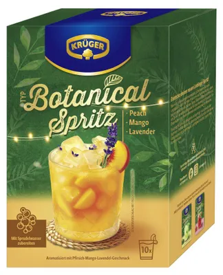 Krüger Typ Botanical Spritz Peach-Mango-Lavendel 10x20g Packung 200g