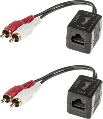 Produktbild von LINDY Stereo Audio Extender Cat.5/6 500m 2x RCA