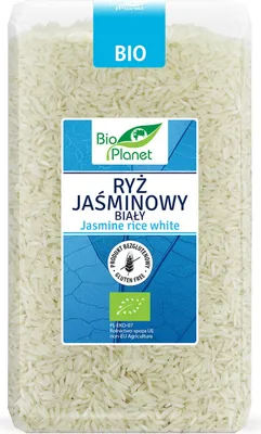Zdjęcie produktu dla Ryż jaśminowy biały bezglutenowy1kg BIOPLANET