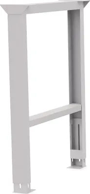Obrázek produktu pro Nastavitelná noha pracovního stolu H719-1019xŠ150mm světle šedá BEDRUNKA+HIRTH