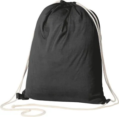 Produktbild von Gymbag / Sportbeutel / Turnbeutel aus Baumwolle / Farbe: schwarz