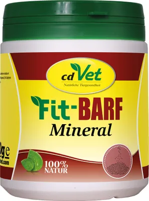 Produktbild von cdVet Fit-BARF Mineral 600 g, Katze / Hund, Puder, Gesundheit der Knochen, Universal, Kalzium, Phosphorus, Natrium, Topf