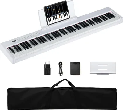 Obrázek produktu pro 88klávesové digitální piano, plné velikosti, přenosné, bílé