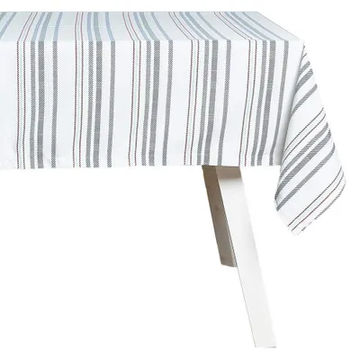 Obrázok produktu pre Obrus s vreckovníkmi, polyester, 150 x 250 cm, modrej farby, určený na jedálenský stôl