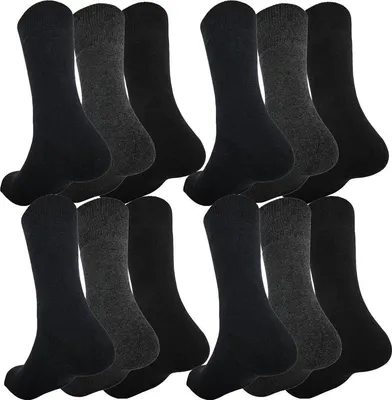 Produktbild von 12 Paar Herren Wintersocken Innenfrottee Socken 12 Paar 43-46