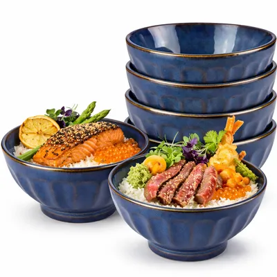 Produktbild von 6 Müslischalen Dessertschale Schüsseln Dessertschalen Suppenschalen Steingut