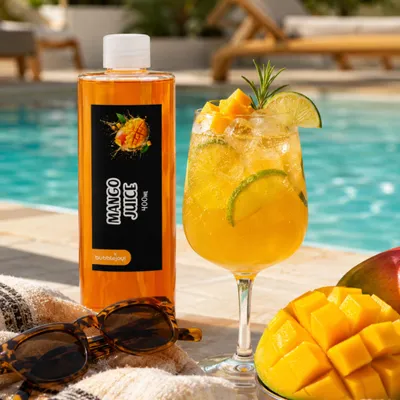 Zdjęcie produktu dla BubbleJoy Syrop Mango 400 ml – owocowy koncentrat do Bubble Tea, herbat i napojów