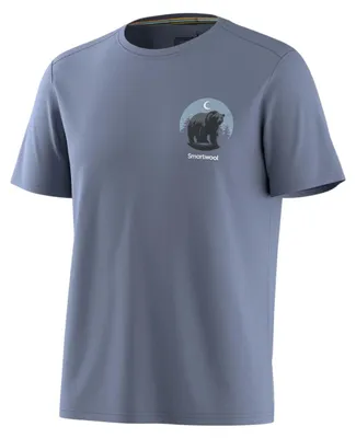 Obrázok produktu pre Pánske tričko SMARTWOOL Lunar Bear Active Graphic z merino vlny, modré, veľkosť XXL