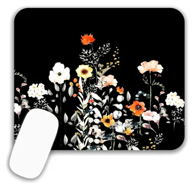 Produktbild von Mauspad mit Blumenmotiv, 24 x 20 cm