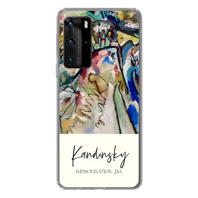Produktbild von MuchoWow® Handyhülle Schutzhülle Hülle für Huawei P40 Pro Improvisation 21A - Kandinsky - Alte Meister Silikon Softcase Handy Hülle - Schutz