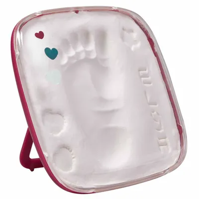 Produktbild von Baby Art Hello Baby Fußabdruck-Set Burgundy Rot 3601092600