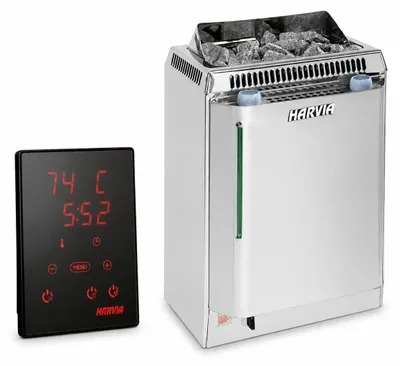 Zdjęcie produktu dla Zestaw pieców do sauny Harvia Topclass Combi Kv60se + Harvia Xenio Cx110c Combi