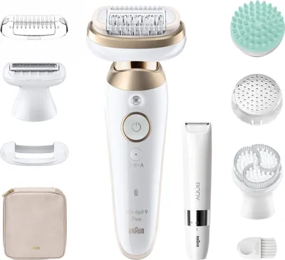 Obrázek produktu pro Braun Silk©Pil 9 Flex --spa epilátor pro ženy Odstraňovač chloupků All In One Set Beauty