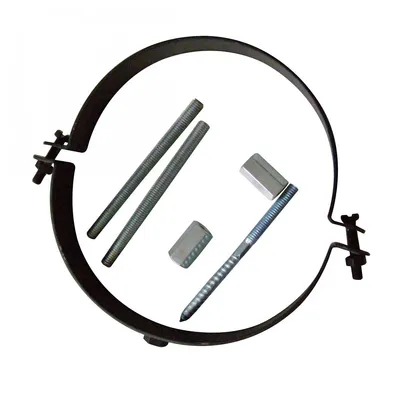 Produktbild von Kamino Flam Rohrhalter schwarz verstellb. Ø150 mm