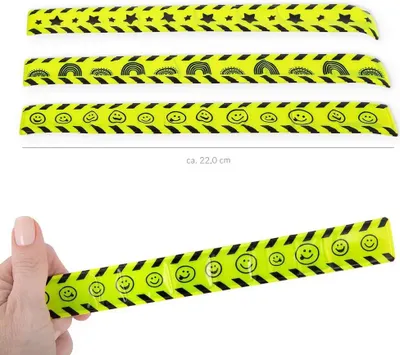Produktbild von Lineal Snap Armband reflektierend ABC CHAMPIONS 95