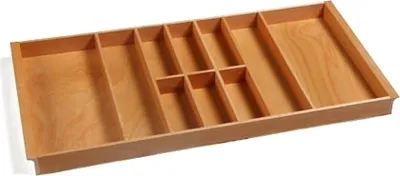 Produktbild von Besteckeinsatz BUCHE 100er Schubl. B 896 x T 472 mm passend für Hettich ProfilPlus 16 mm Schubladen