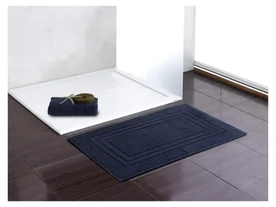 Produktbild von 2er Set Frottee Badvorleger | Duschvorleger 50x70 cm | Anthrazit
