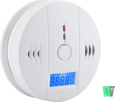 Obrázok produktu pre Detektor CO, senzor, opakovaný, spoľahlivý detektor oxidu uhoľnatého, ultrajasný LED displej, elektrochemický pre domácu kuchyňu