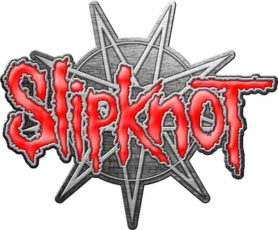 Obrázok produktu pre Slipknot - 9 Pointed Star - odznak, smalt RO8217 (jedna veľkosť) (sivá/červená)