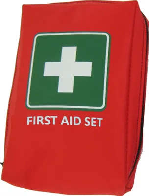 Produktbild von LEINA Mobiles Erste Hilfe Set "First Aid" 21-teilig rot